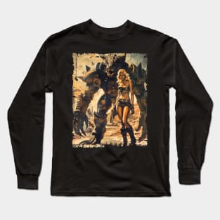 Fallout Girl with Monster Wasteland Long Sleeve T-Shirt
